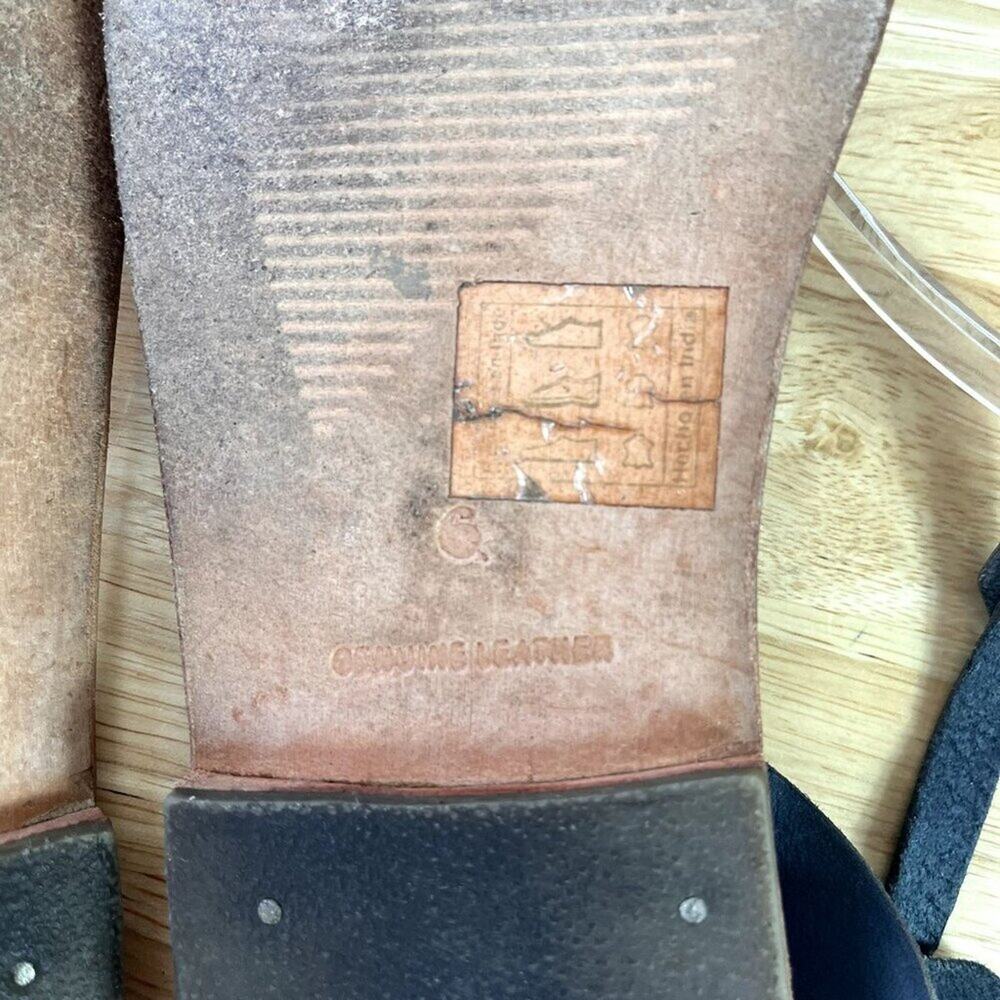 Urban Outfitters  Sandals Womens 6 Genuine leather Suede Upper  Thin Strap  - Picture 4 of 10